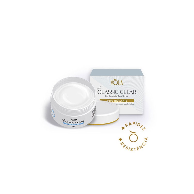 Gel Construtor para Unhas Vólia Classic Clear 24g