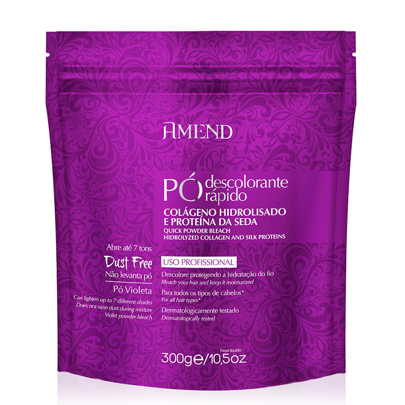 Pó Descolorante Amend Colágeno e Proteína da Seda 300g