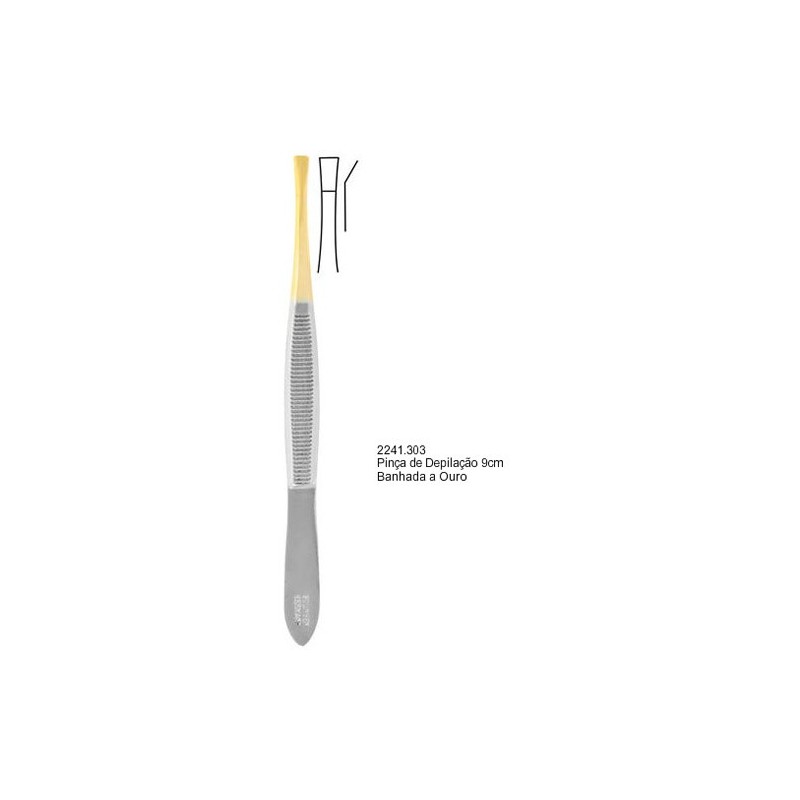 Pinça Solingen Ponta Ouro 9cm Ref. 2241.303