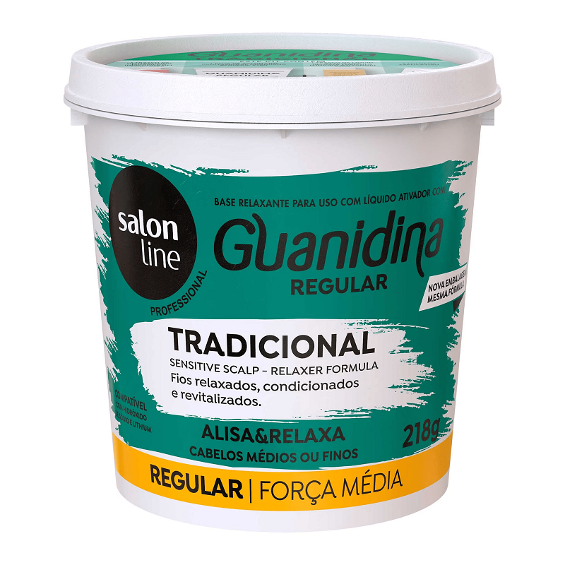 Kit Salon Line Guanidina Tradicional 218g - Regular Força Média