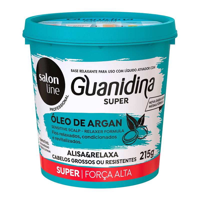Kit Guanidina Salon Line Óleo de Argan 215g - Super Força Alta