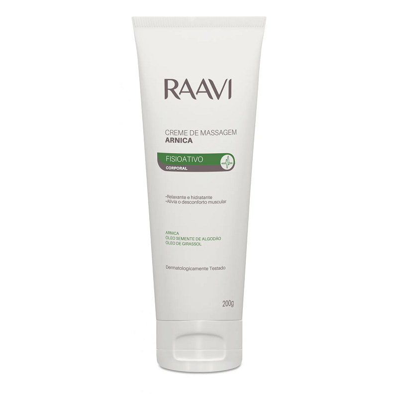 Creme de Massagem Arnica Fisioativo 200g - Raavi