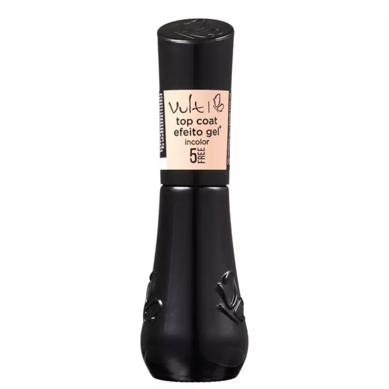 Finalizador Vult 5 Free Top Coat Efeito Gel Incolor 8ml