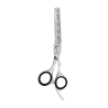 Tesoura Para Cabelo Mundial Fio Desbaste TE-7002S Silver 5,5 Polegadas