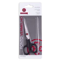Tesoura Para Cabelo Mundial Fio Laser 653-5 Ponto Vermelho 5 Polegadas