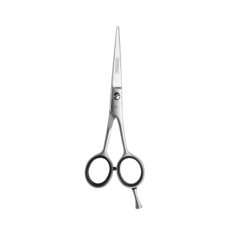 Tesoura Para Cabelo Mundial Fio Navalha BC-4000 Silver 5 Polegadas