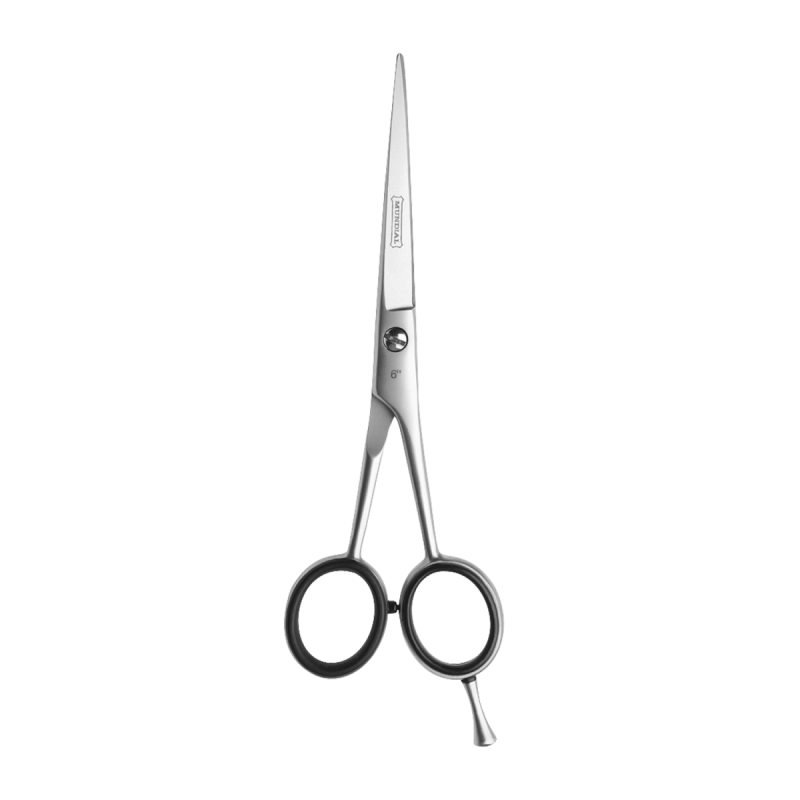 Tesoura Para Cabelo Mundial Fio Navalha BC-4001 Silver 6 Polegadas