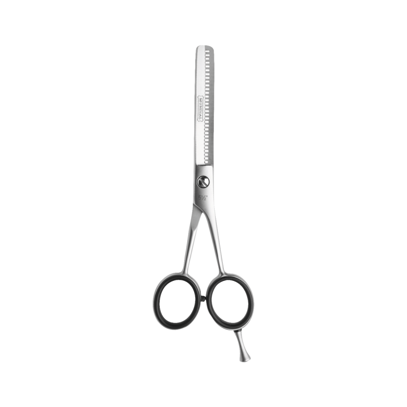 Tesoura Para Cabelo Mundial Fio Desbaste BC-4002 Silver 5,5 Polegadas