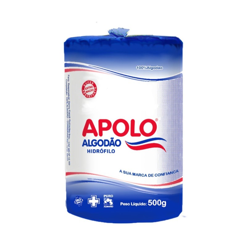 Algodão Hidrófilo Apolo Rolo 500g