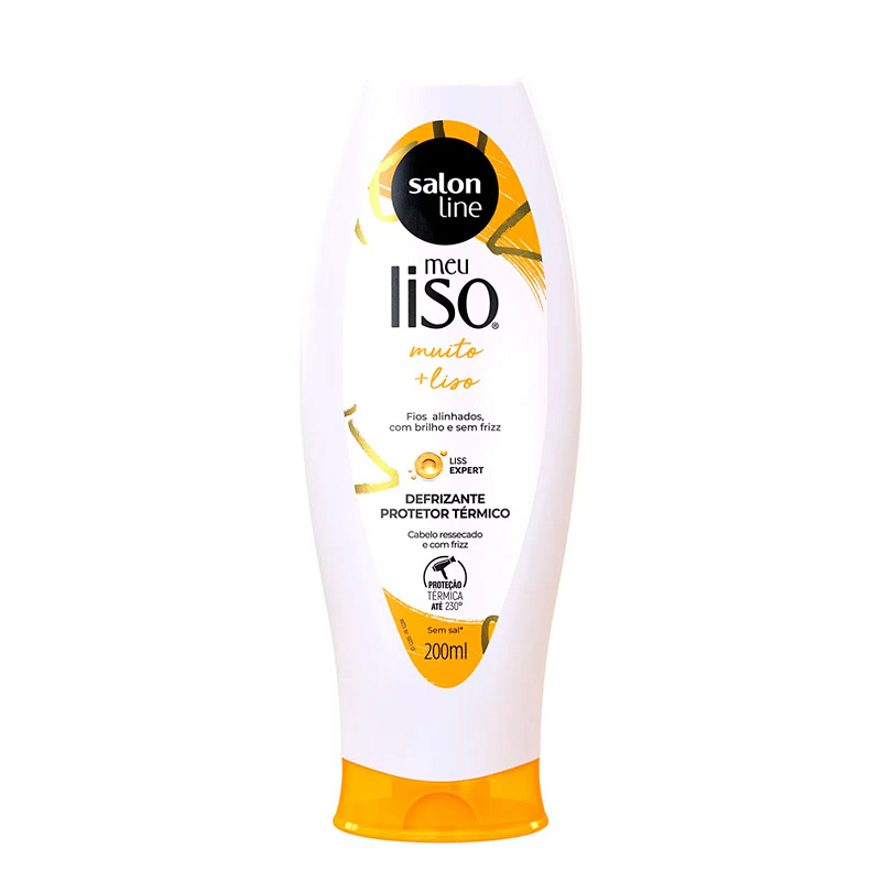 Defrizante Protetor Térmico Meu Liso Muito + Liso Salon Line 200ml