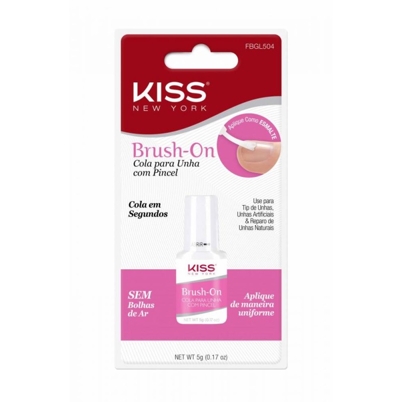 Cola em Gel para Unhas First Kiss FBGL504 com Pincel