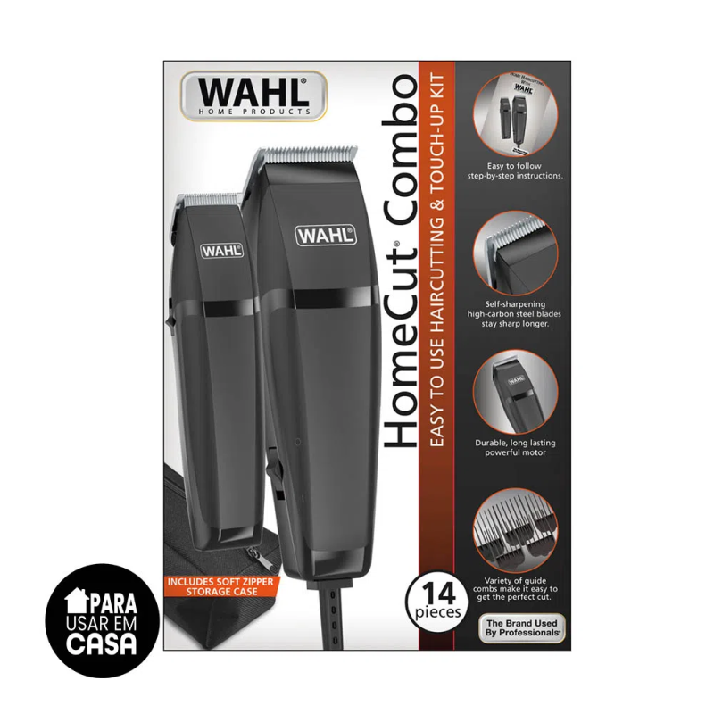 Kit Máquina de Corte e Acabamento Wahl Home Cut 110V