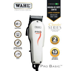 Máquina de Corte de Cabelo Wahl Pro Basic 110V