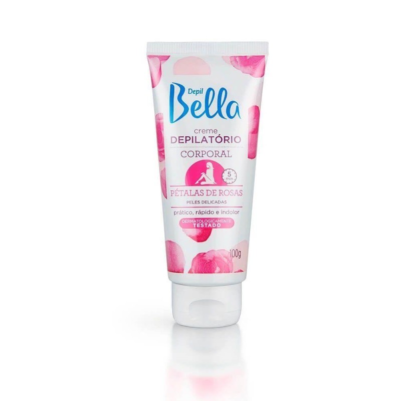 Creme Depilatório Corporal Pétalas de Rosas Depil Bella 100g