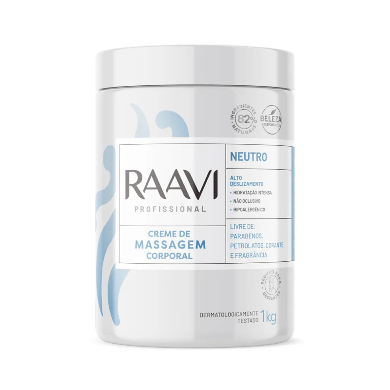Creme de Massagem Corporal Neutro Raavi 1kg