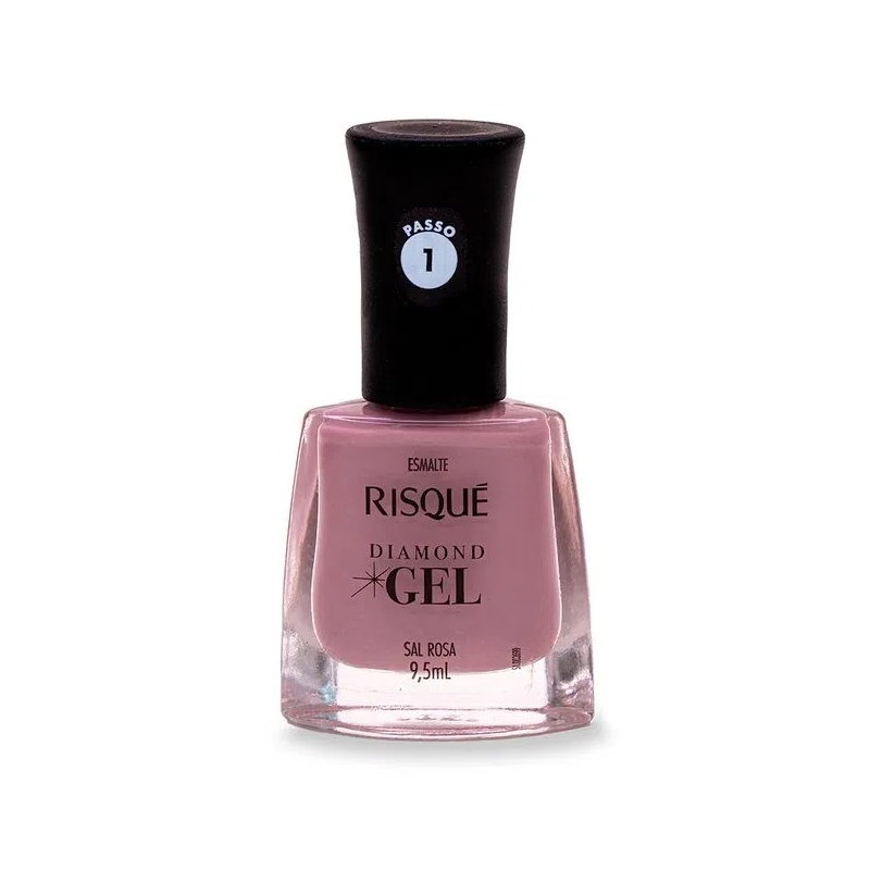 Esmalte Risque Diamond Gel Sal Rosa Cremoso 9,5ml