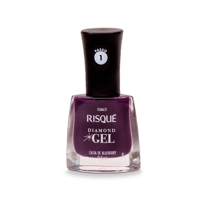 Esmalte Risque Diamond Gel Calda De Blueberry Cremoso 9,5ml