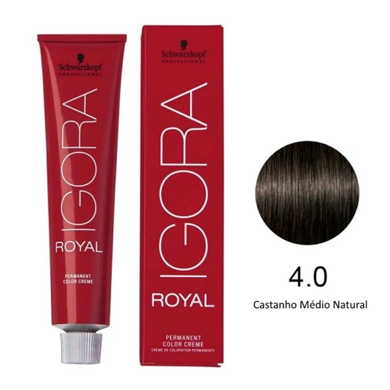 Coloração Igora Royal 4.0 Castanho Médio Natural