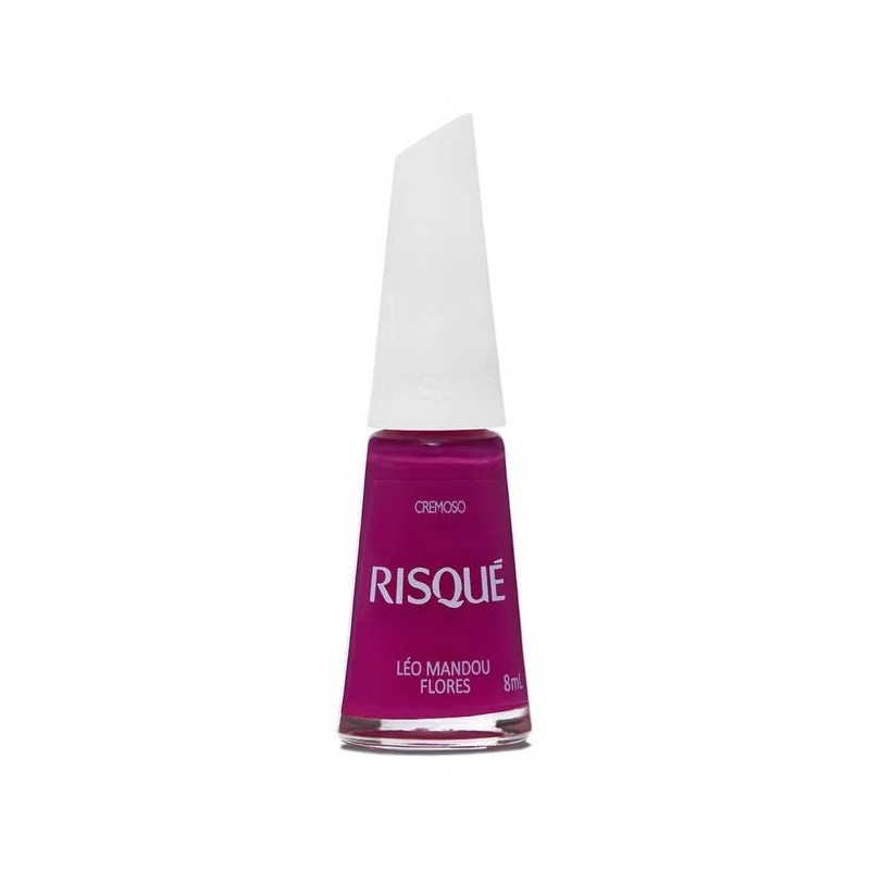 Esmalte Risque Cremoso Léo Mandou Flores 8ml