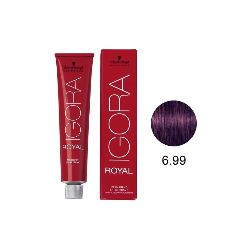 Coloração Igora Royal 6.99 Louro Escuro Violeta Extra