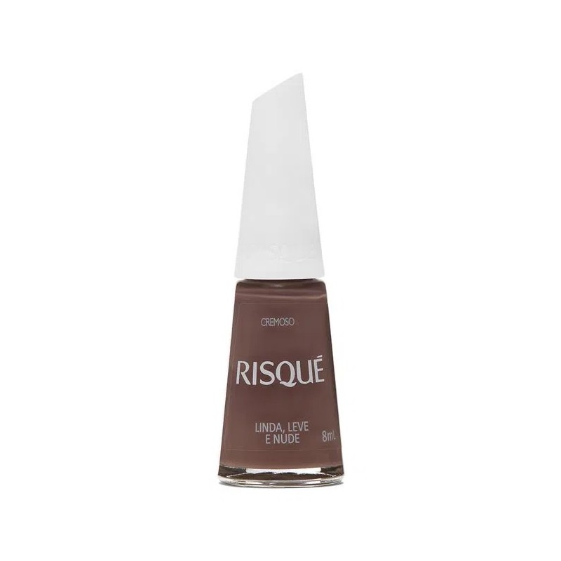 Esmalte Risque Cremoso Linda Leve e Nude 8ml