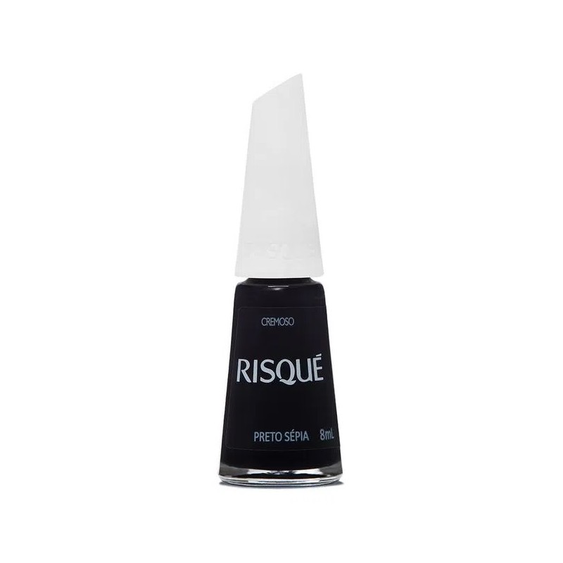 Esmalte Risque Cremoso Preto Sepia 8ml