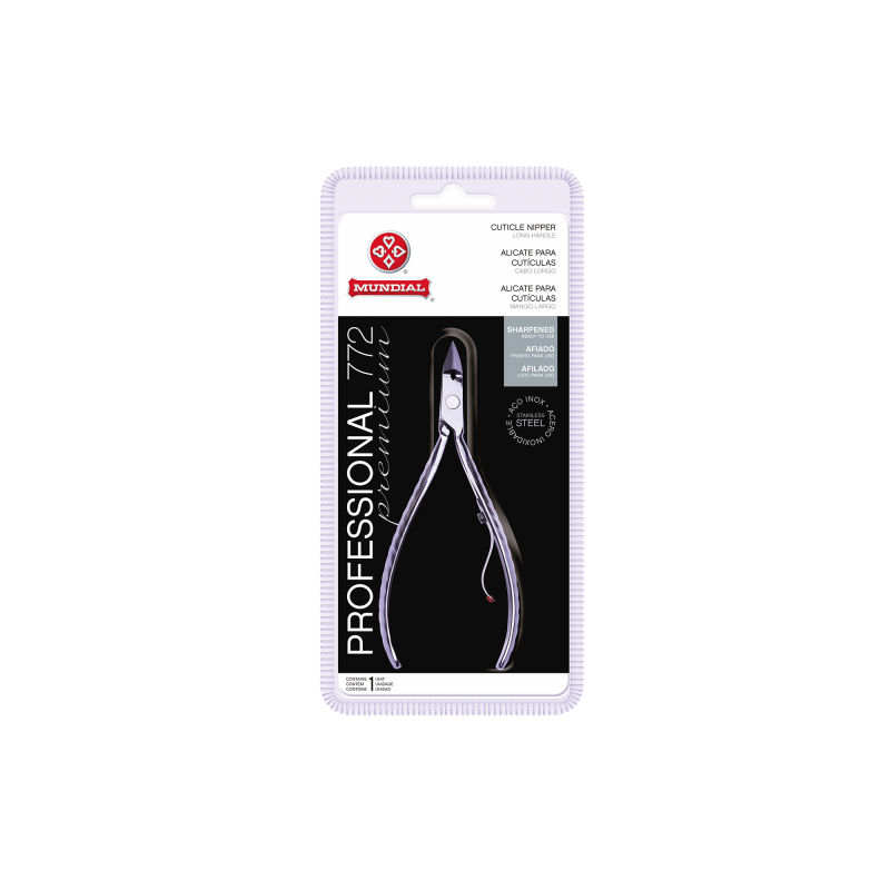 Alicate de Cutícula 772-PR Professional Aço Inox Mundial