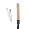 Kit Barbeiro Navalha + Afiador de Couro