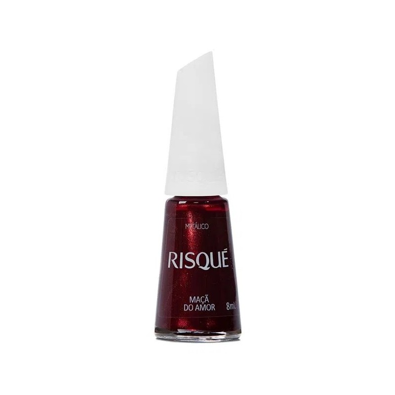 Esmalte Risque Metálico Maçã do Amor 8ml