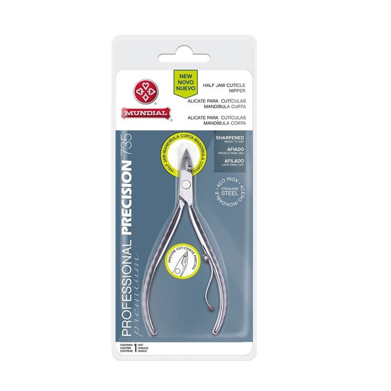 Alicate Cutícula Mundial Profissional Ref.735 Precision