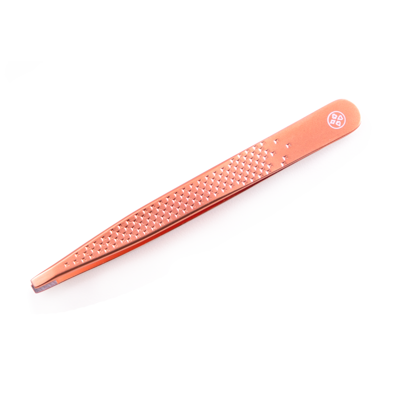 Pinça Mundial Rose Gold Ponta Reta BC-512
