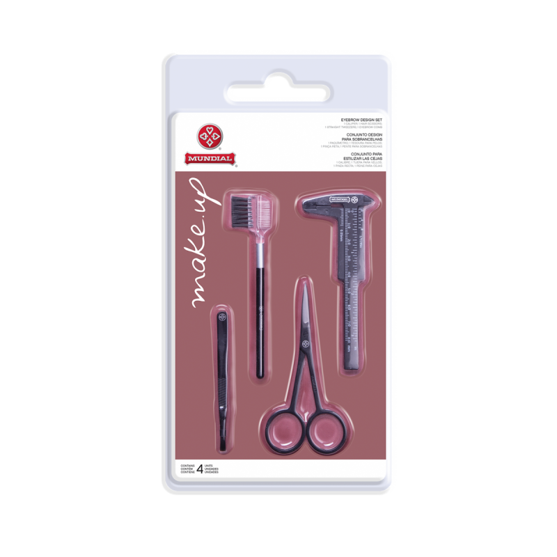 Kit Designer de Sobrancelhas Mundial BC-320 04 Peças