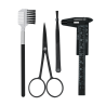 Kit Designer de Sobrancelhas Mundial BC-320 04 Peças