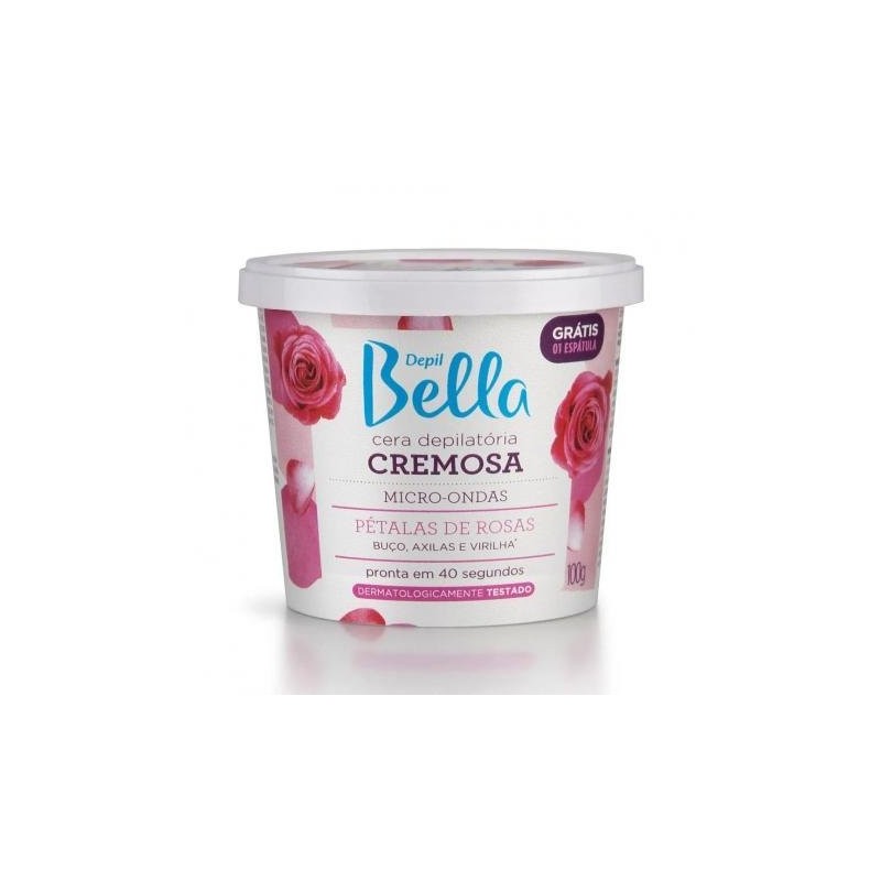 Depil Bella Cera Micro-ondas Pétalas de Rosas 100g