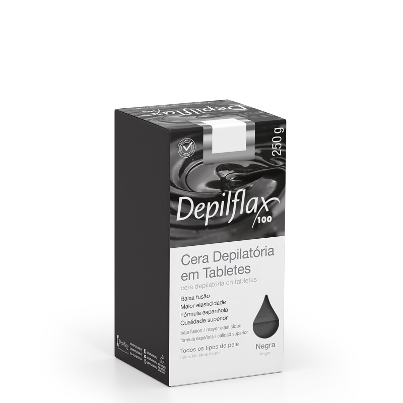 Depilflax Cera Quente Tabletes Negra 250g