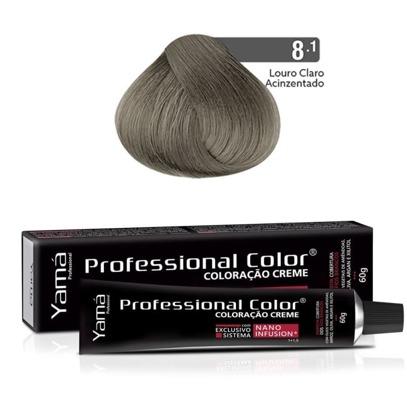 Yamá Professional Color Nano Infusion 8.1 Louro Claro Acinzentado