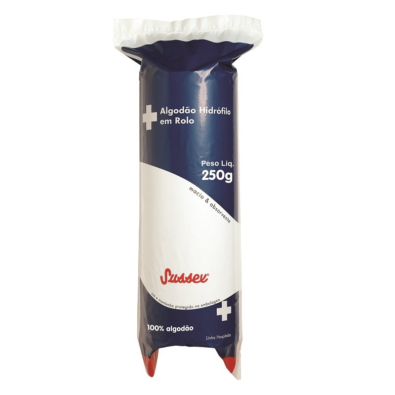 Algodão Hidrófilo em Rolo Sussex 250g