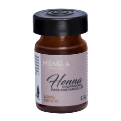Kit Henna Sobrancelha Menela Loiro Escuro 2,5g