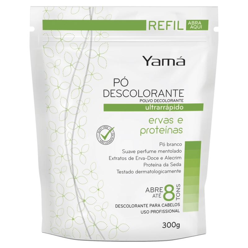 Pó Descolorante Yamá Ervas e Proteínas Refil 300g