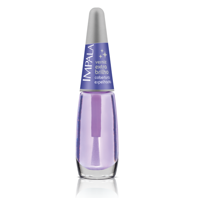 Esmalte Impala Base Verniz Extra Brilho Cobertura Espelhada