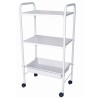Carrinho Auxiliar Estética Ideal 02 Tampos CE12 Branco