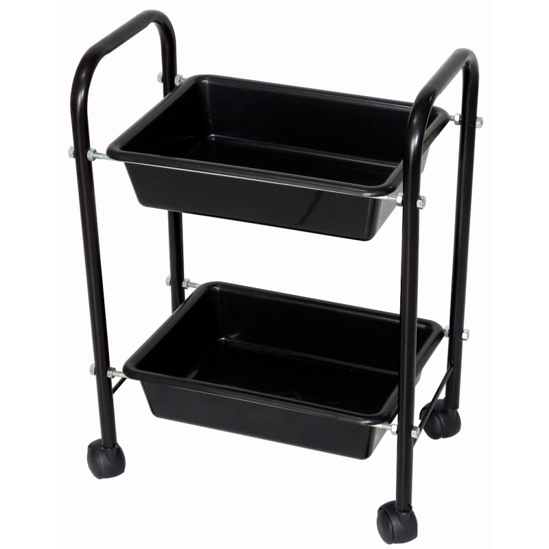 Carrinho Para Manicure Ideal Modelo CM2 - Preto