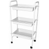 Carrinho Auxiliar Ideal Modelo CA30 - Branco - 03 Bandejas