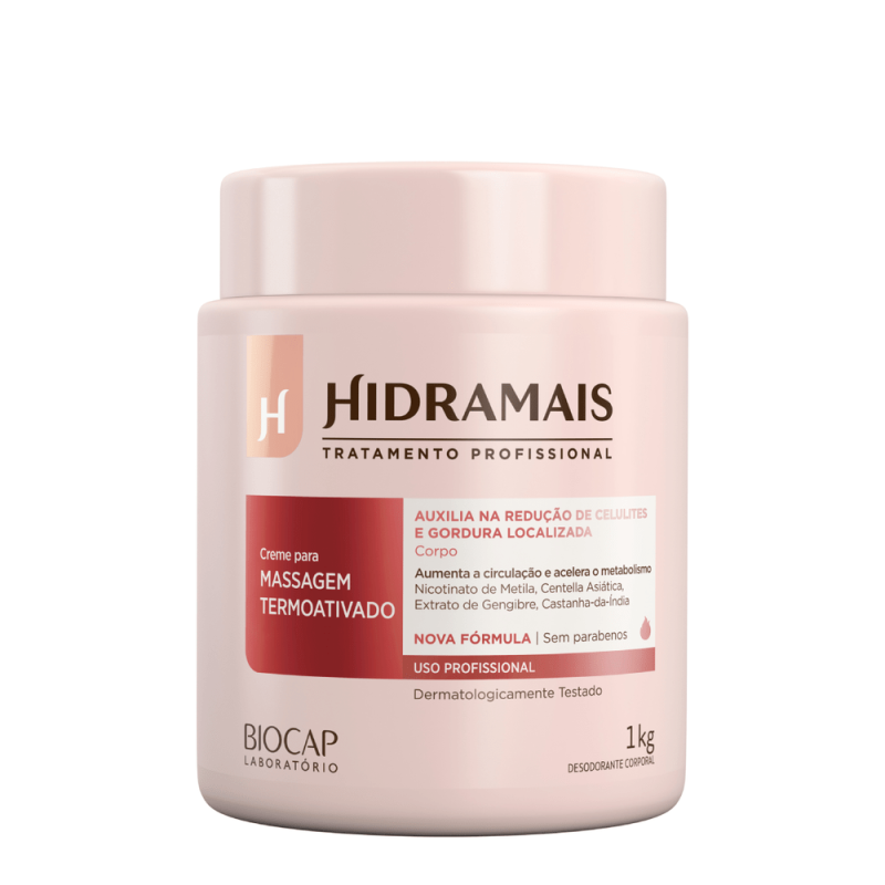 Creme de Massagem Termo Ativado Lipotérmico Hidramais 1Kg