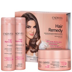 Cadiveu Kit Hair Remedy - Shampoo + Condicionador + Máscara Capilar