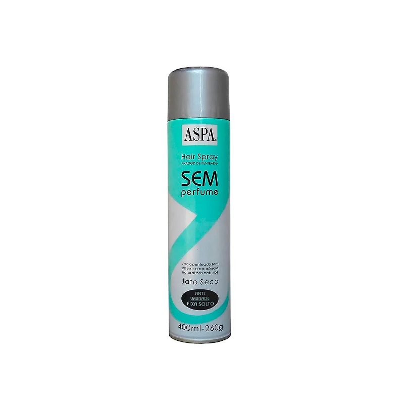 Hair Spray Fixador Aspa Sem Perfume Fixa Solto 440ml