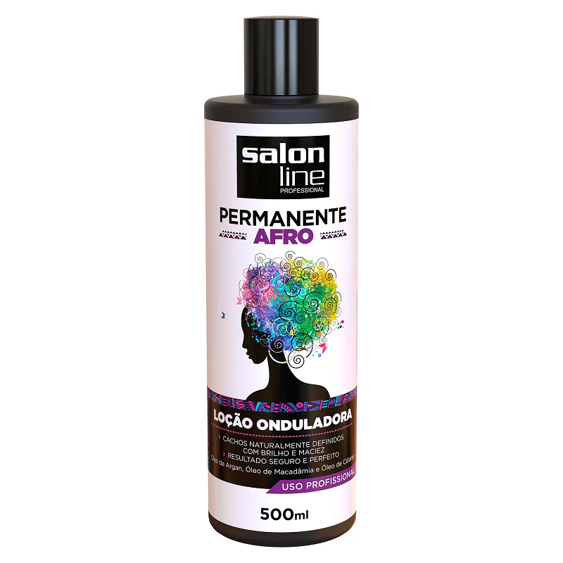 Loção Onduladora Permanente Afro 500ml Salon Line