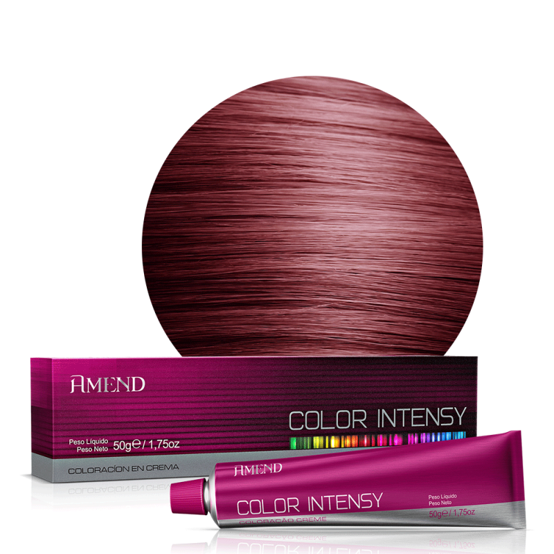 Coloração Amend Color Intensy 55.46 Cast. Claro Cobre Averm Intenso 50g