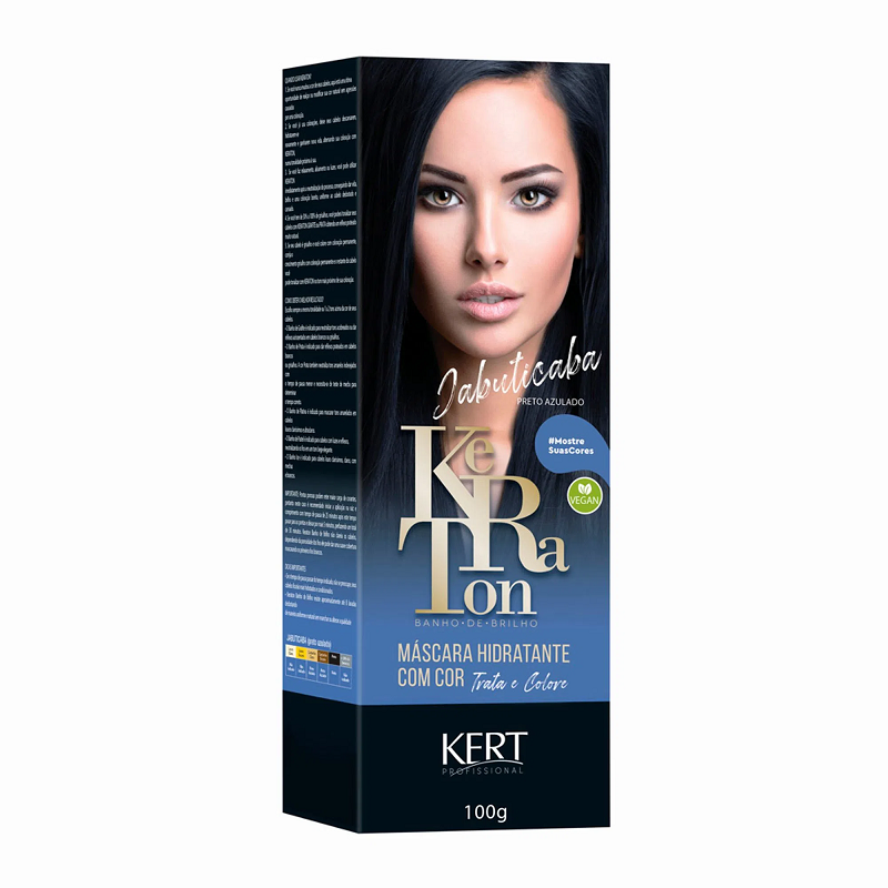 Keraton Banho de Brilho Jabuticaba Preto Azulado 100g