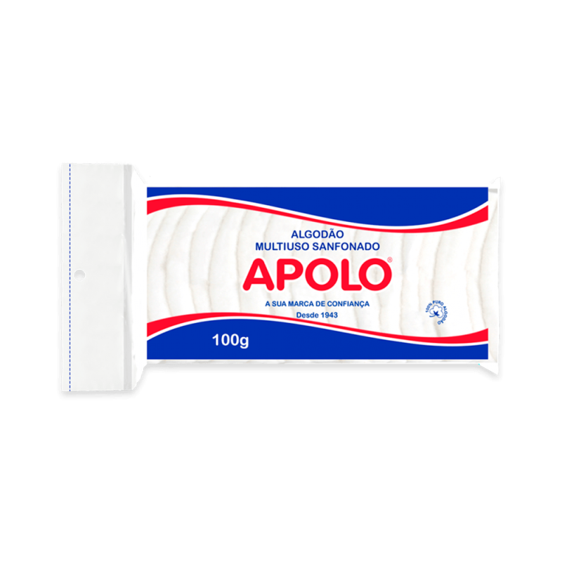 Algodão Apolo Multiuso com Ziplock 100g